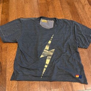 Preowned aviator nation boyfriend crop tee SMALL